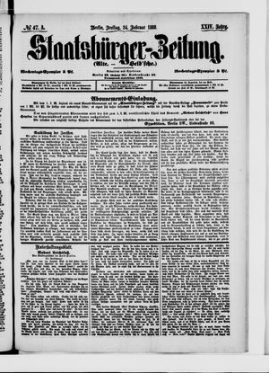 Staatsbürger-Zeitung vom 24.02.1888
