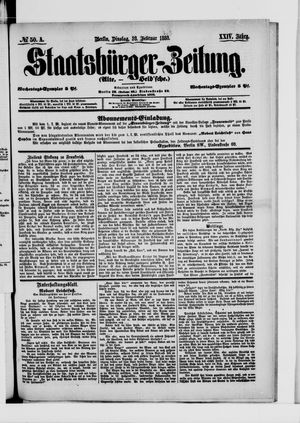 Staatsbürger-Zeitung vom 28.02.1888