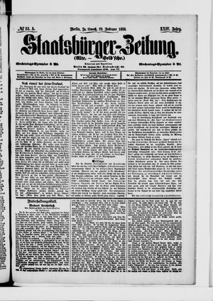 Staatsbürger-Zeitung vom 29.02.1888