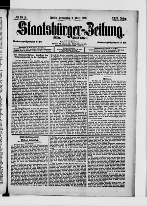 Staatsbürger-Zeitung vom 08.03.1888