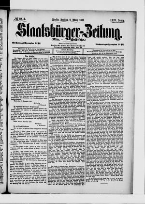 Staatsbürger-Zeitung vom 09.03.1888