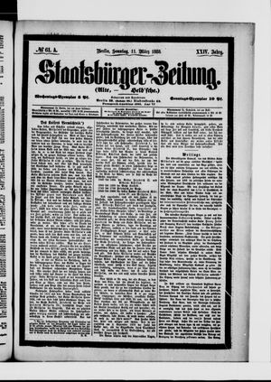 Staatsbürger-Zeitung vom 11.03.1888