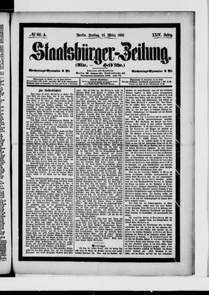Staatsbürger-Zeitung vom 16.03.1888