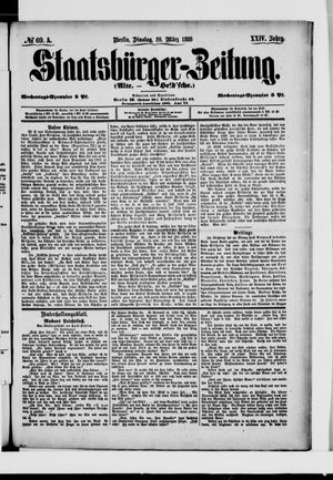 Staatsbürger-Zeitung vom 20.03.1888