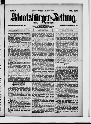 Staatsbürger-Zeitung vom 11.04.1888