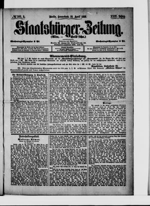 Staatsbürger-Zeitung on Apr 28, 1888