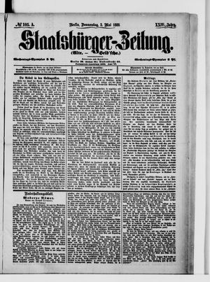 Staatsbürger-Zeitung on May 3, 1888
