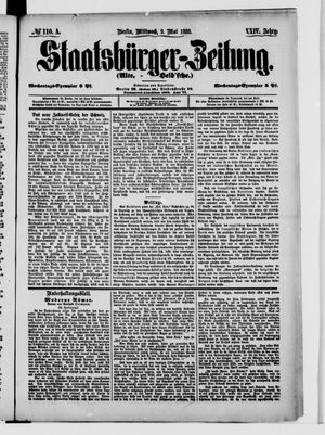 Staatsbürger-Zeitung vom 09.05.1888