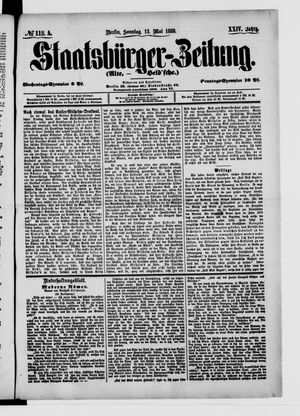 Staatsbürger-Zeitung vom 13.05.1888