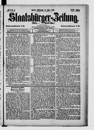 Staatsbürger-Zeitung vom 16.05.1888
