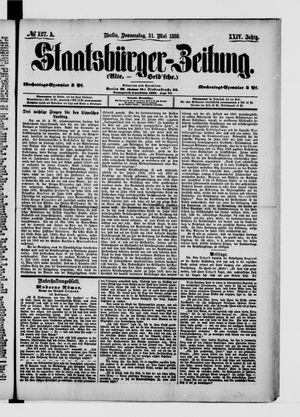 Staatsbürger-Zeitung vom 31.05.1888