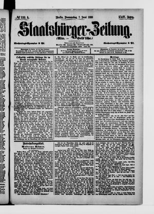 Staatsbürger-Zeitung on Jun 7, 1888