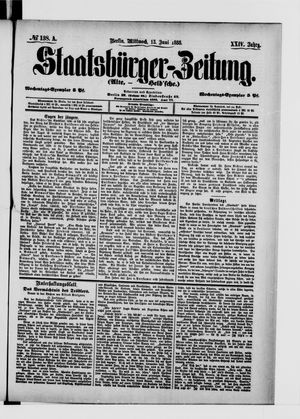 Staatsbürger-Zeitung vom 13.06.1888