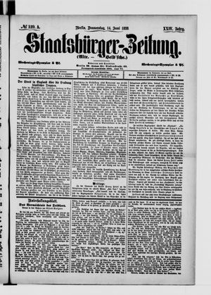 Staatsbürger-Zeitung vom 14.06.1888