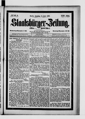 Staatsbürger-Zeitung vom 17.06.1888
