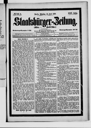 Staatsbürger-Zeitung vom 18.06.1888