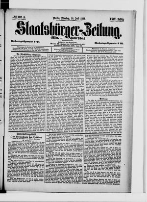 Staatsbürger-Zeitung vom 10.07.1888