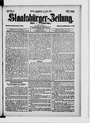 Staatsbürger-Zeitung on Jul 14, 1888