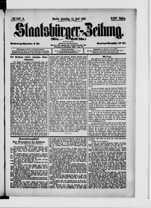 Staatsbürger-Zeitung vom 15.07.1888