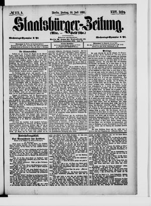 Staatsbürger-Zeitung vom 20.07.1888