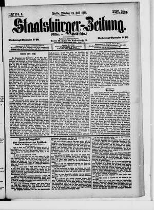 Staatsbürger-Zeitung vom 24.07.1888