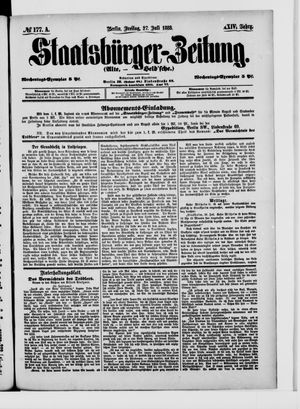 Staatsbürger-Zeitung vom 27.07.1888