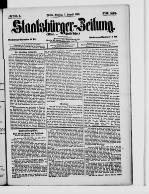 Staatsbürger-Zeitung vom 07.08.1888