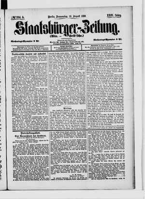 Staatsbürger-Zeitung vom 16.08.1888