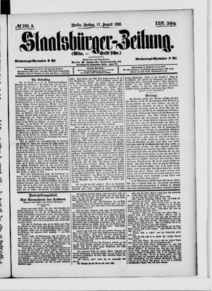 Staatsbürger-Zeitung vom 17.08.1888
