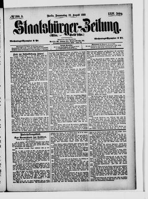 Staatsbürger-Zeitung vom 23.08.1888