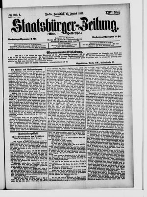 Staatsbürger-Zeitung vom 25.08.1888