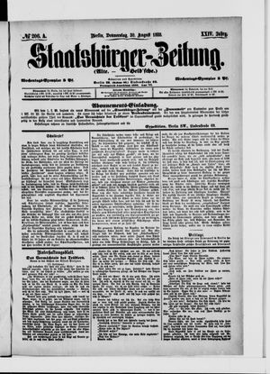 Staatsbürger-Zeitung vom 30.08.1888