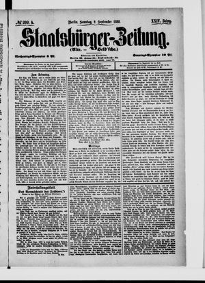 Staatsbürger-Zeitung vom 02.09.1888