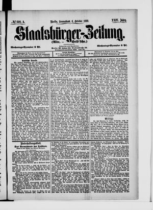 Staatsbürger-Zeitung vom 06.10.1888