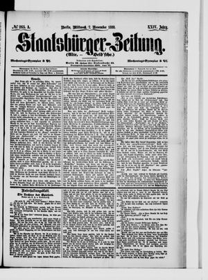 Staatsbürger-Zeitung on Nov 7, 1888