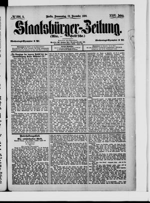 Staatsbürger-Zeitung vom 13.12.1888