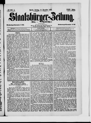 Staatsbürger-Zeitung vom 14.12.1888