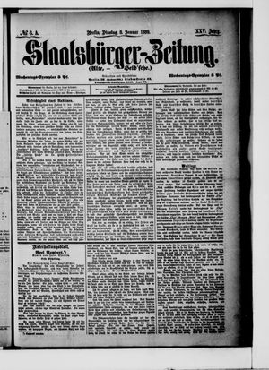 Staatsbürger-Zeitung on Jan 8, 1889