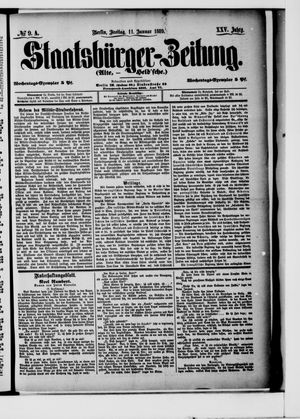 Staatsbürger-Zeitung on Jan 11, 1889