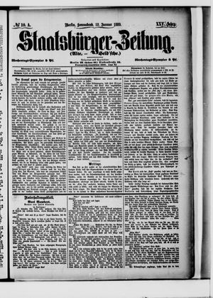 Staatsbürger-Zeitung vom 12.01.1889