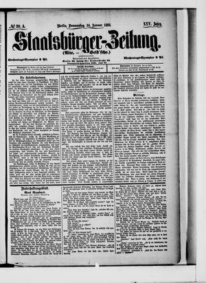 Staatsbürger-Zeitung vom 24.01.1889