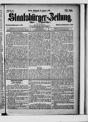 Staatsbürger-Zeitung on Jan 30, 1889