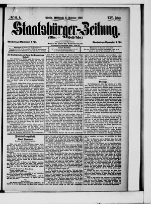 Staatsbürger-Zeitung on Feb 6, 1889