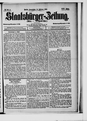 Staatsbürger-Zeitung vom 16.02.1889
