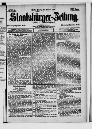 Staatsbürger-Zeitung on Feb 26, 1889