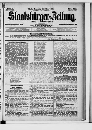 Staatsbürger-Zeitung on Feb 28, 1889