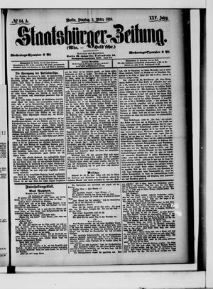 Staatsbürger-Zeitung on Mar 5, 1889