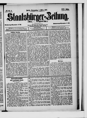 Staatsbürger-Zeitung on Mar 7, 1889