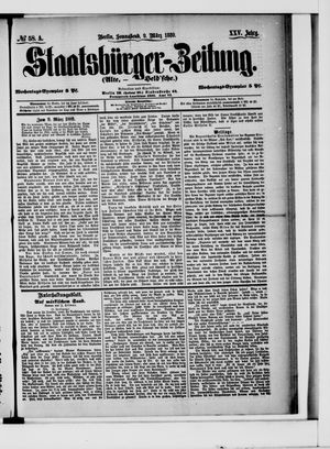 Staatsbürger-Zeitung on Mar 9, 1889