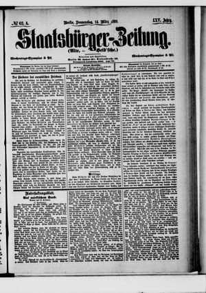 Staatsbürger-Zeitung on Mar 14, 1889